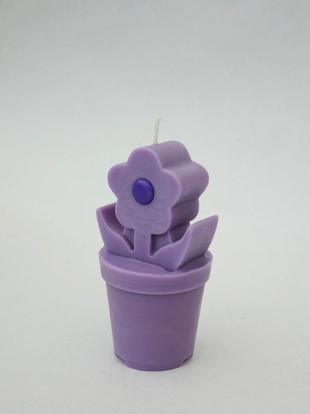 The Flowerpot Candle - Lilac