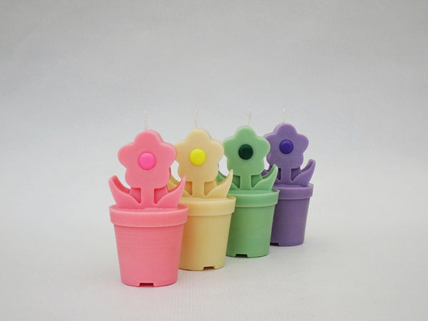 The Flowerpot Candle - Cream