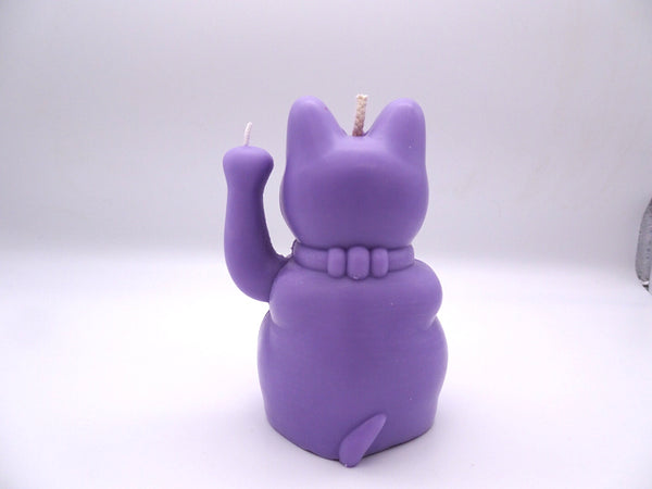 The Lucky Cat Candle - Lilac