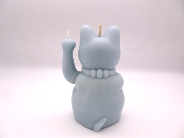 The Lucky Cat Candle - Blue