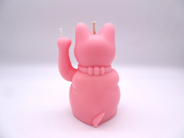 The Lucky Cat Candle - Pink