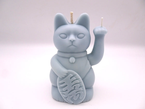 The Lucky Cat Candle - Blue