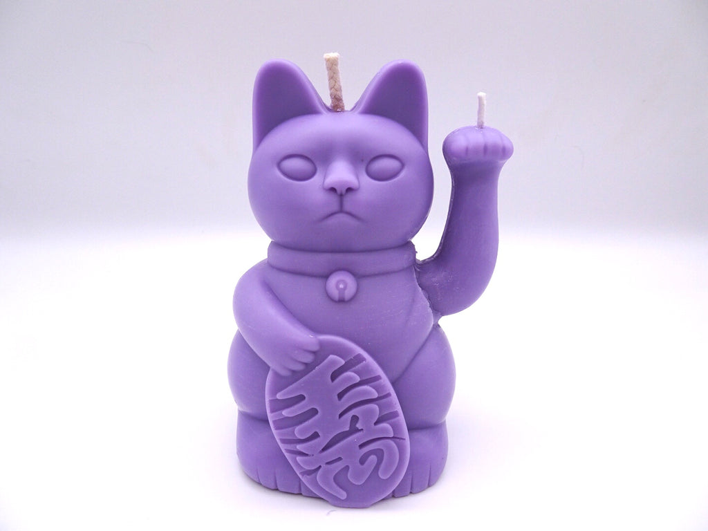 Purple lucky clearance cat