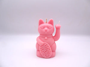 The Lucky Cat Candle - Pink