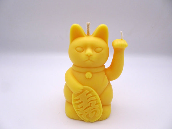 The Lucky Cat Candle - Yellow